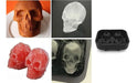 DARUMASHOP Silicone Skull Ice Cube Tray - 4 Cavities 2