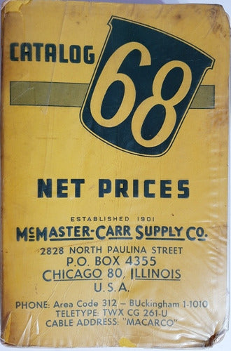 Antiguo Catálogo 68 Mcmaster Carr Supply Co Ro 540 0