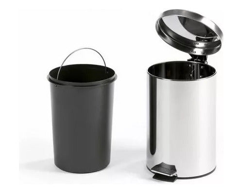 Moon Stainless Steel Trash Can 5 Liters 0