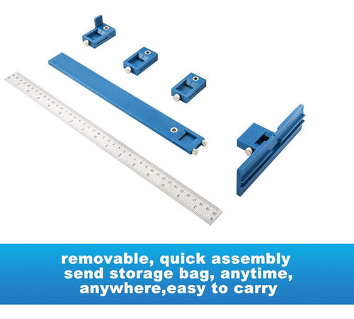 HERMES SHOP Adjustable Drill Guide for Installing Handles and Locks 5