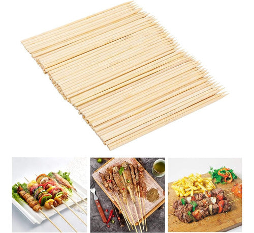 Fu Store Brochetas De Bambú 6 Pulgadas 100 Pack Bamboo Stick 0