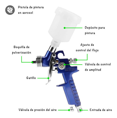 IKO Shop Professional Gravity Feed Spray Gun 1