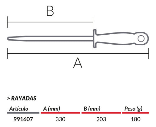 Biassoni Chaira Rayada - 8 Pulgadas 1