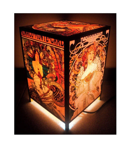 Playpacifica Fanal Velador Led Art Nouveau Alphonse Mucha 2