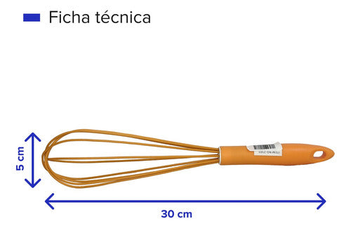 La Crotera Batidor Manual De Silicona Repostería Cocina Moderno 1