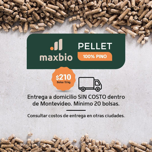 Pellets De Madera, 100% Pino, 6 Mm D. Bolsas De 15 Kg. 1