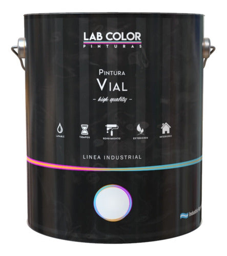 Pintura Vial Color Blanco 4 Litros 0