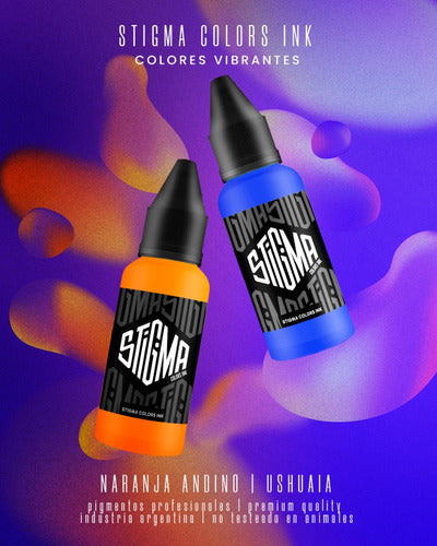 Tinta Para Tatuar Color Celeste Claro Stigma 1oz 3