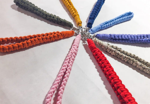 Handmade Macrame Keychains / Straps in Custom Colors 4