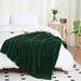 Puncuntex Soft Lightweight Polar Blanket Dark Green 152x127 Cm 2