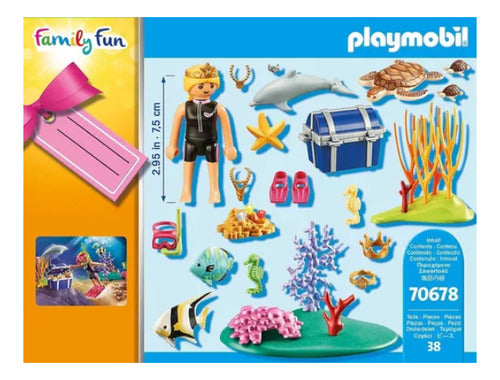 ES DIVERTIDO Playmobil Family Fun Buceadora De Tesoros 2