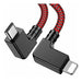 Wondrux Compatible 1ft 90 Degree Micro USB to Lightning OTG Data Cable 30cm 90 Degrees 90g 0