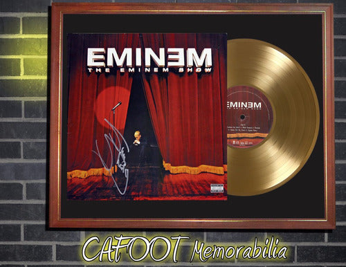 Eminem The Eminem Show Signed LP Cover and Gold Record 0