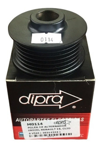 Dipra Alternator Pulley Indiel Renault 19 Clio 6 Channels 0