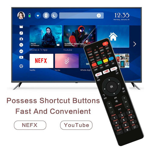 Universal Smart TV Remote Control LED LCD ET7439 6