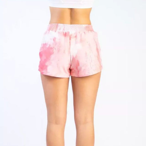 Aptitud Short Aptitud Rustico Con Lycra Rosa Mujer 1