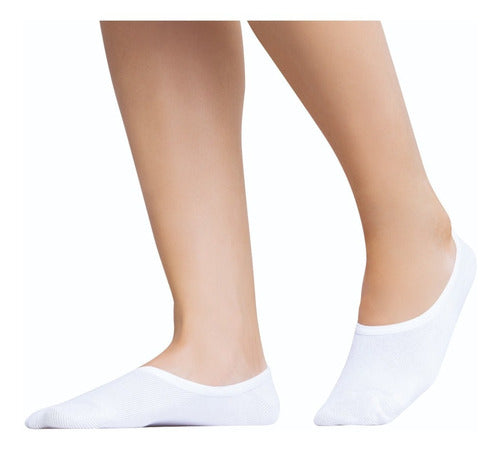 Cocot Women's Pack of 3 Invisible Microfiber Socks 0