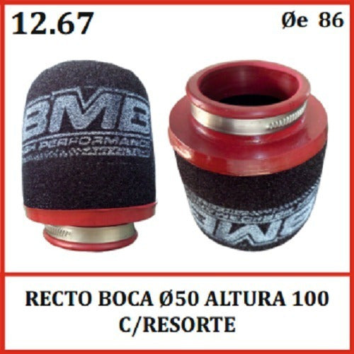 BMB Filtro De Aire Competicion 50x100 (Perilla Y Guillotina) 1