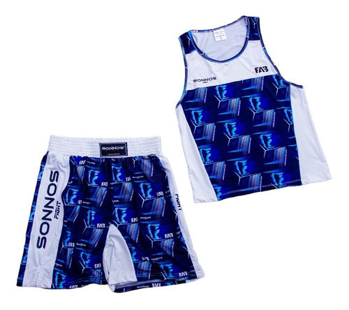 Official Sonnos Institutional Technical Boxing Shorts FAB Homologated 8