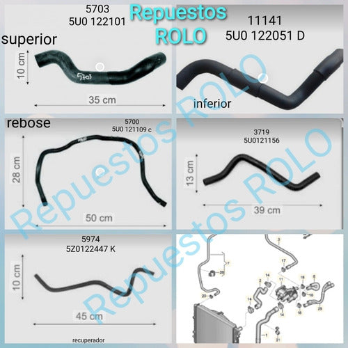 Kit Mangueras Refrigerancion Suran 2010-2015 0