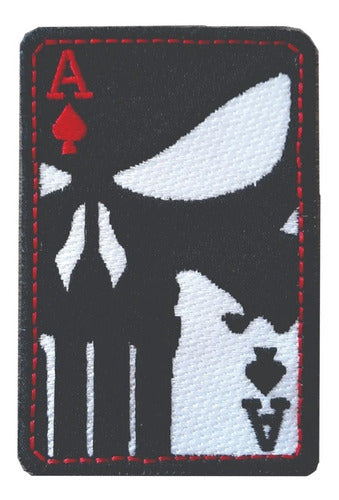 Parche Aplique Bordado Poker Cartas Casino Escalera Negra 4