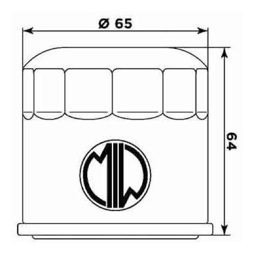 Meiwa Oil Filter Honda CB500/NC700/VT750 (Hiflo 204) 1