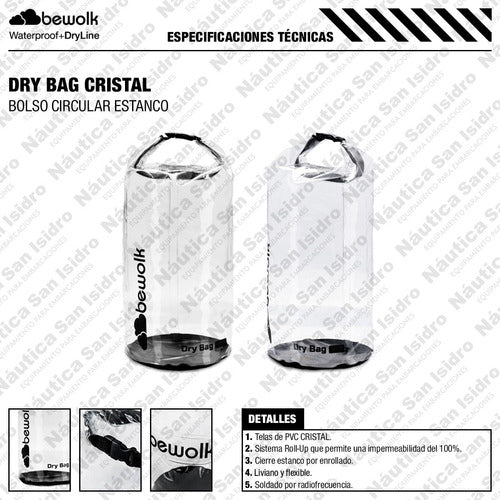 Waterproof Bewolk Crystal Dry Bag 2 Liters - Ideal for Water and Dust Protection 2