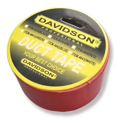 Cinta Duct Tape Roja Impermeable Multipropósito Davidson 0