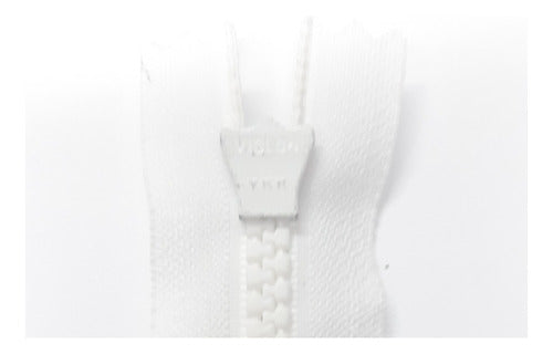 50 White YKK 12cm Fixed Zipper Pulls 3