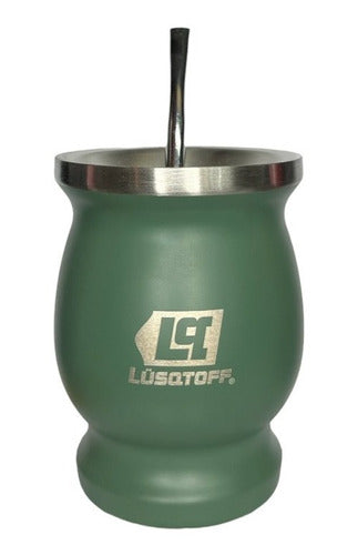 Lüsqtoff Stainless Steel Mate + Bombilla 300 Ml Green 0