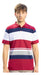 Men's Premium Imported Striped Cotton Polo Shirt in Special Sizes 48