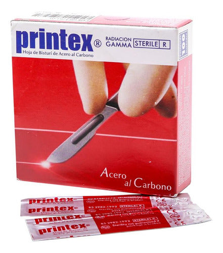 Printex Sterile Scalpel Blades X 100 Units 0