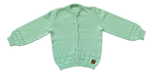 Suaves Caricias Poleo Green Water Cardigan 0