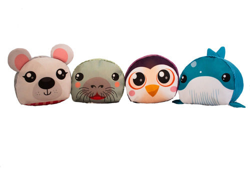 Lucerito Oceanic Sea Animal Sensory Rattle Stuffed Toys - 4 Pack 0