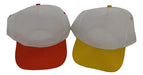 White Caps with Color Velcro 100% Polyester 10 Units 8