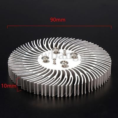 Aluminum Spiral Round Heat Sink Radiator Pair 1