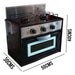 Gas Natural 2-Hob Cooktop with Oven 7