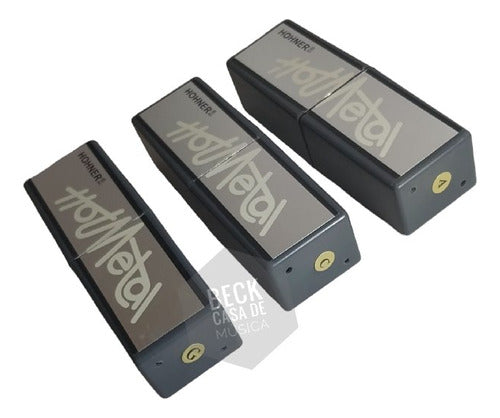 Hohner Hot Metal Harmonicas C, G, A Pack of 3 3