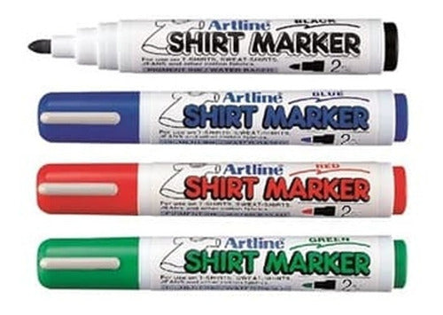 Artline Fabric Marker Set EKT-2 - 4 Units 0