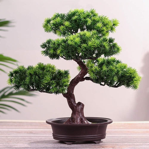 Tookie Árbol Bonsái Artificial, Planta Maceta Pino Simulación, Zen 1