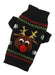 Abrrlo Pet Dog Holiday Ugly Christmas Sweater Red and Black 1