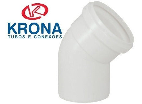 Krona Codo De Pvc 75mm M-h 45 Grados 1.8mm De Grosor 0