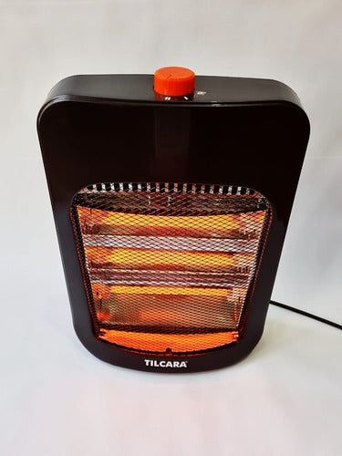 Infrared Electric Heater with 3 Quartz Heating Elements and Safety Features 3