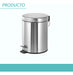 Bronzen Stainless Steel Trash Can with Pedal 12 Liters 1