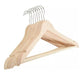 Just Home Collection Pack of 10 Durable Wooden Hangers Super Offer 0