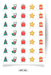 Generic Christmas Stickers - Sheet X35 Units Ø56mm 1