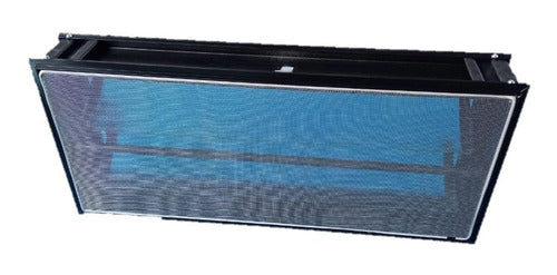 Black Aluminum Window Ventilator 60x26 with Mosquito Net and Grille x 2 5