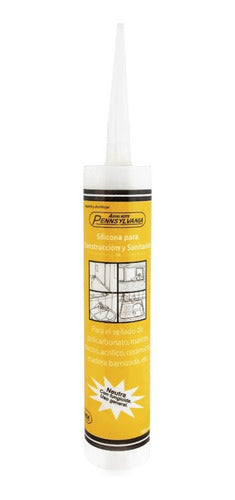 Pennsylvania Silicone Neutral Sealant for Glass, Bathrooms, and Ceramics - General Use 0