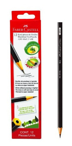 Faber-Castell Black Graphite Pencil 1205 X 12 Units 0