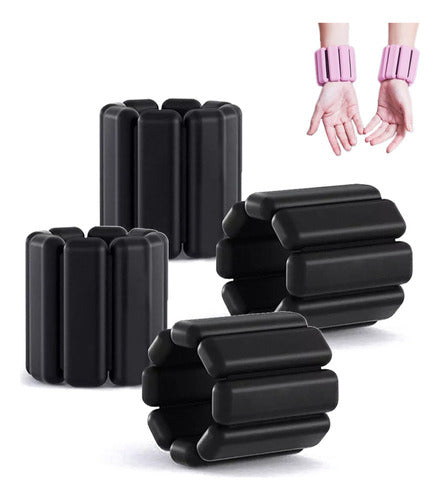 A 4 Pulseiras De Silicone Para Pesos De Pulso E Tornozelo 0